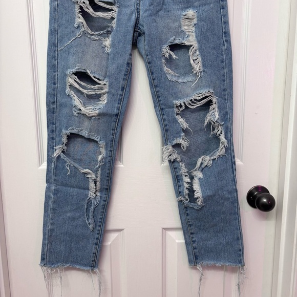 Momokrom High Waisted Straight Leg Mom Jeans - Picture 4 of 10